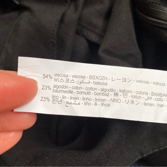 π€ ZARA BOHO BLACK ASYMMETRICAL SIDE TIE HIGH WAIST MIDI SKIRT! - Picture 11 of 13